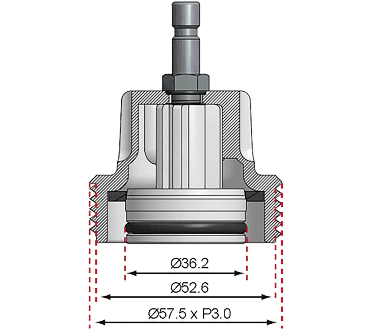 ADAPTOR NO. 8 FOR BGS 8027, 8098 | FOR VW (8027-8)
