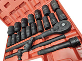 LONG IMPACT SOCKET AND WRENCH SET | CR-MO | 6-POINT | 20 MM (3/4") | 21 PCS. (SLS21A)