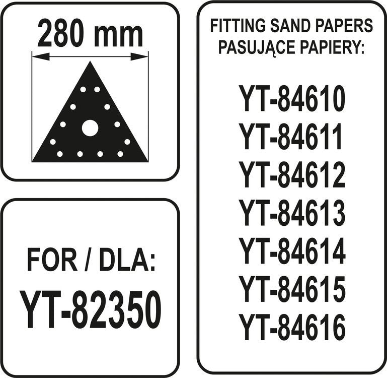 TRIANGLE SANDING PAD (YT-82354)