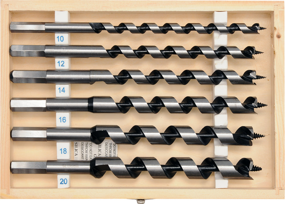 AUGER WOOD DRILL BIT SET 6PCS 10-20MM (YT-3298)