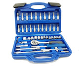 SOCKET SET WITH RATCHET | CR-V | 6.3 MM (1/4") | 46 PCS. (BT50046)