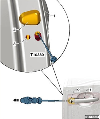 DOOR HANDLE DISMANTLING TOOL FOR VW (8910)