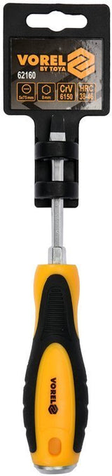 IMPACT SCREWDRIVER | HEX | FLAT 5 X 75 MM (62160)