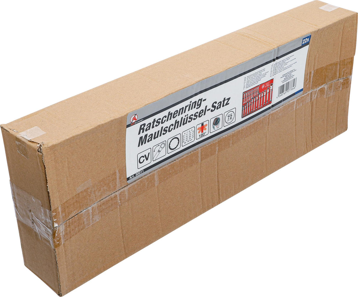 RATCHET COMBINATION WRENCH SET | FLEXIBLE HEADS | 6 - 32 MM | 22 PCS. (30011)