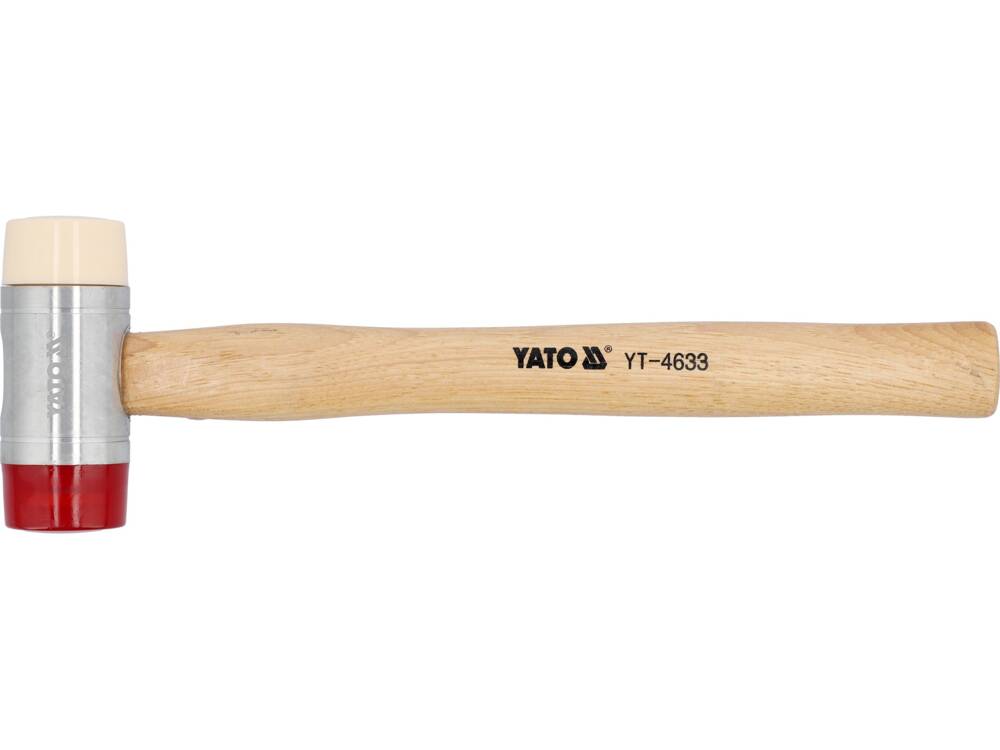 PU & NYLON HEADS MALLET W.WOOD.HANDLE 45 (YT-4633)