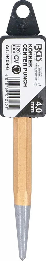 CENTER PUNCH | DIN 7250 | 4 X 10 X 120 MM (9409-6)