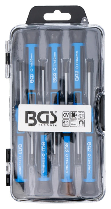 PRECISION SCREWDRIVER SET | T-STAR (TORX) T6 - T7 - T8 - T9 - T10 - T15 - T20 | 7 PCS. (4880)