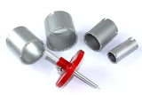 TUNGSTEN HOLE SAW SET | 33-53-67-73 MM | 6 PCS. (V3910)
