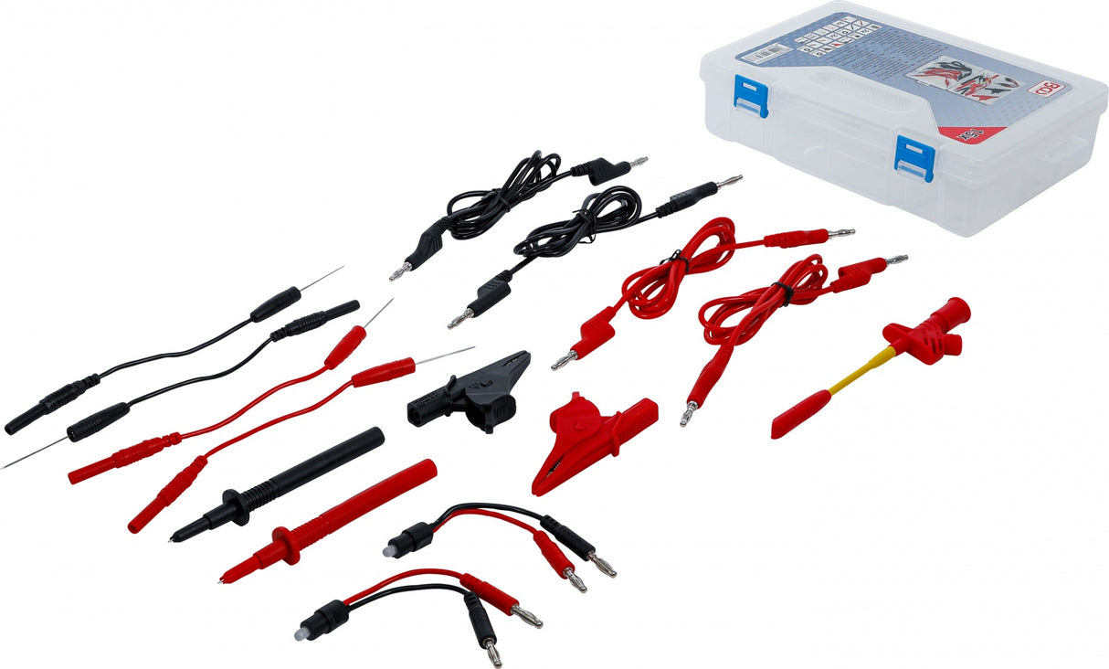 MEASURING CABLE AND PROBE ACCESSORY ASSORTMENT | FOR MULTIMETER | 15 PCS. (74511)