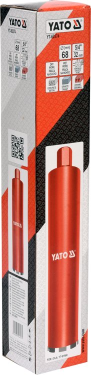 DIAMOND CORE DRILL BIT 68MM (YT-60374)