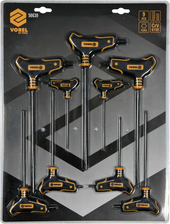 T-HANDLE TORX KEY SET 9PCS (56639)