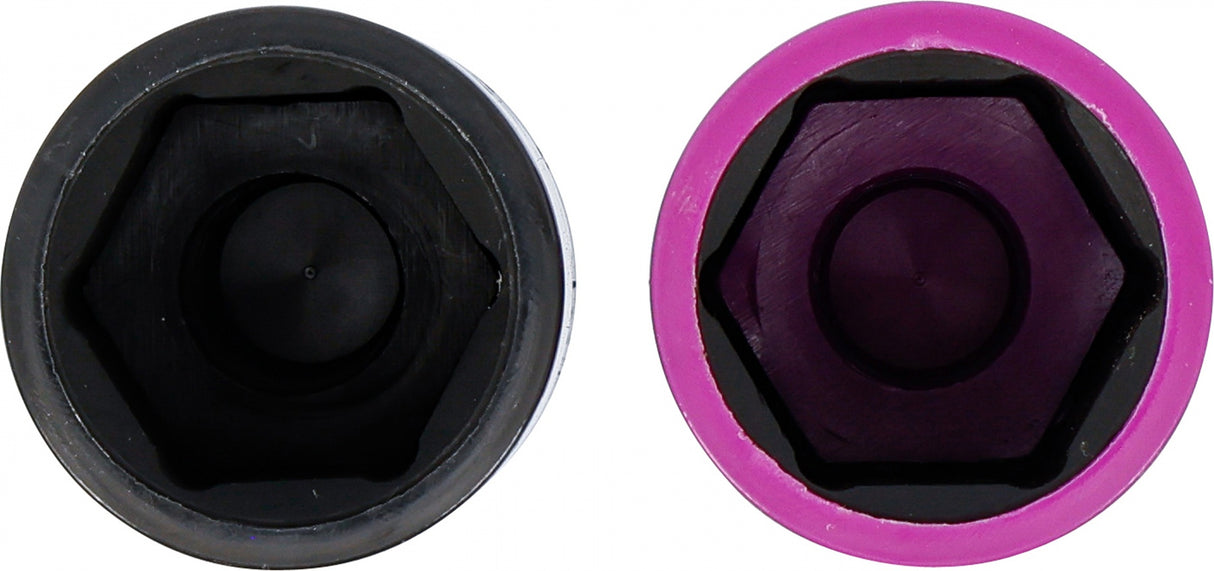 IMPACT SOCKET SET, LONG, THIN-WALLED | WITH PLASTIC PROTECTION | 12.5 MM (1/2") | 20.5 + 21.5 MM | 2 PCS (7329)