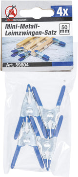 MINI METAL CLAMP SET | 50 MM | 4 PCS. (59804)