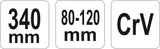 FLEXIBLE HOOK CLAW WRENCH 80-120 MM (YT-01673)