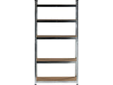 GALVANIZED STORAGE RACK | 5 SHELVES | HDF BOARDS | 180 X 90 X 30 CM (78483)
