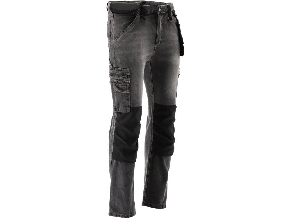 STRETCH JEANS TROUS. STEEL GREY S. S (YT-79060)