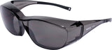 GREY SAFETY GLASSES, FIT OVER TYPE (YT-73603)
