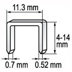 STAPLES 6MM. 0.7X11.2 1000PCS (YT-7051)