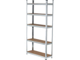GALVANIZED STORAGE RACK | 5 SHELVES | HDF BOARDS | 180 X 90 X 30 CM (78483)