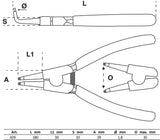 CIRCLIP PLIERS | ANGULAR | FOR OUTSIDE CIRCLIPS | 180 MM (429)
