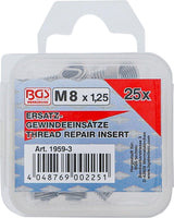 REPLACEMENT THREAD INSERTS | M8 X 1.25 | 25 PCS. (1959-3)