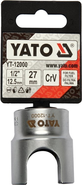 FUEL FILTER SOCKET 27MM 1/2" (YT-12000)