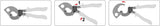 RATCHET CABLE CUTTER 240MM  L-300MM (YT-18600)
