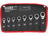 8PCS RATCHET WRENCH WITH SHORT HAND SET (YT-49123)