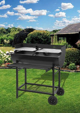 OUTDOOR BARBECUE / GRILL | OPEN | 2 COMPARTMENTS / 74X39 CM (99495)