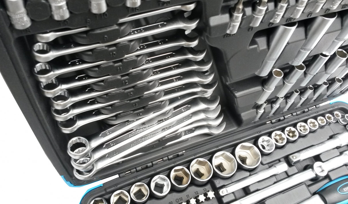 TOOL SET | 6.3 MM (1/4") / 10 MM (3/8") / 12.5 MM (1/2") | 216 PCS. (KR121216B)