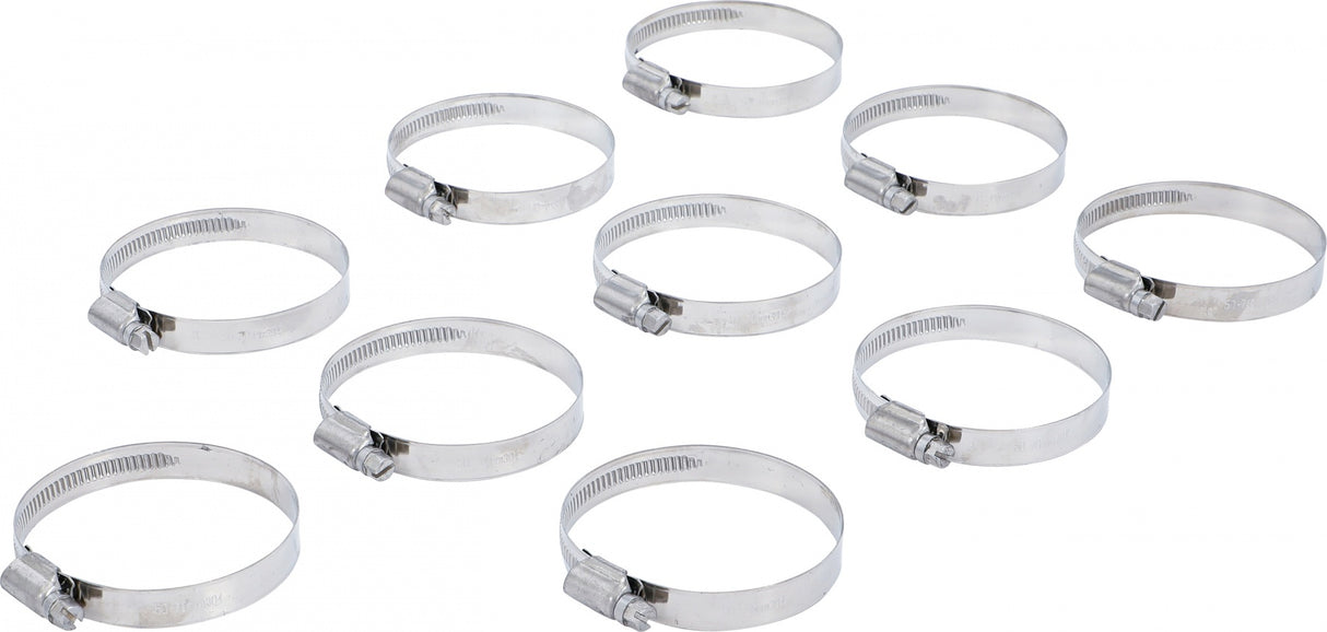 HOSE CLAMPS | STAINLESS | 50 X 70 MM | 10 PCS. (8095-50X70)
