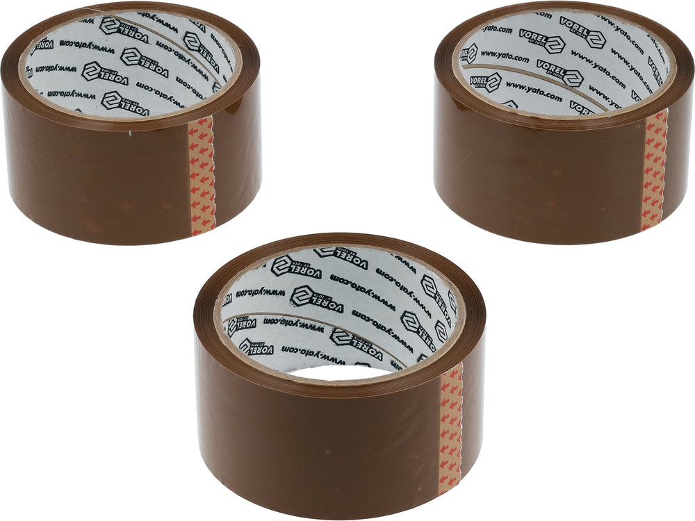 ADHESIVE TAPE BROWN PP | 3 PCS | 48 MM X 50 M (75306)