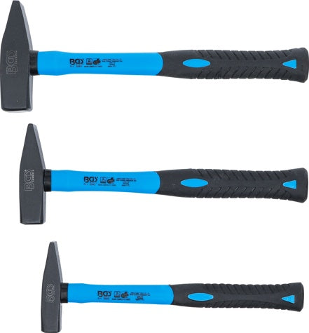MACHINIST'S HAMMER SET | FIBREGLAS SHAFT | DIN 1041 | 300 / 500 / 800 G | 3 PCS. (3845)
