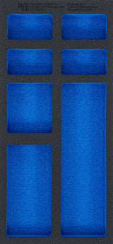 TOOL TRAY 1/3, EMPTY: 7 STORAGE COMPARTMENTS | 408 X 189 X 32 MM (74363)