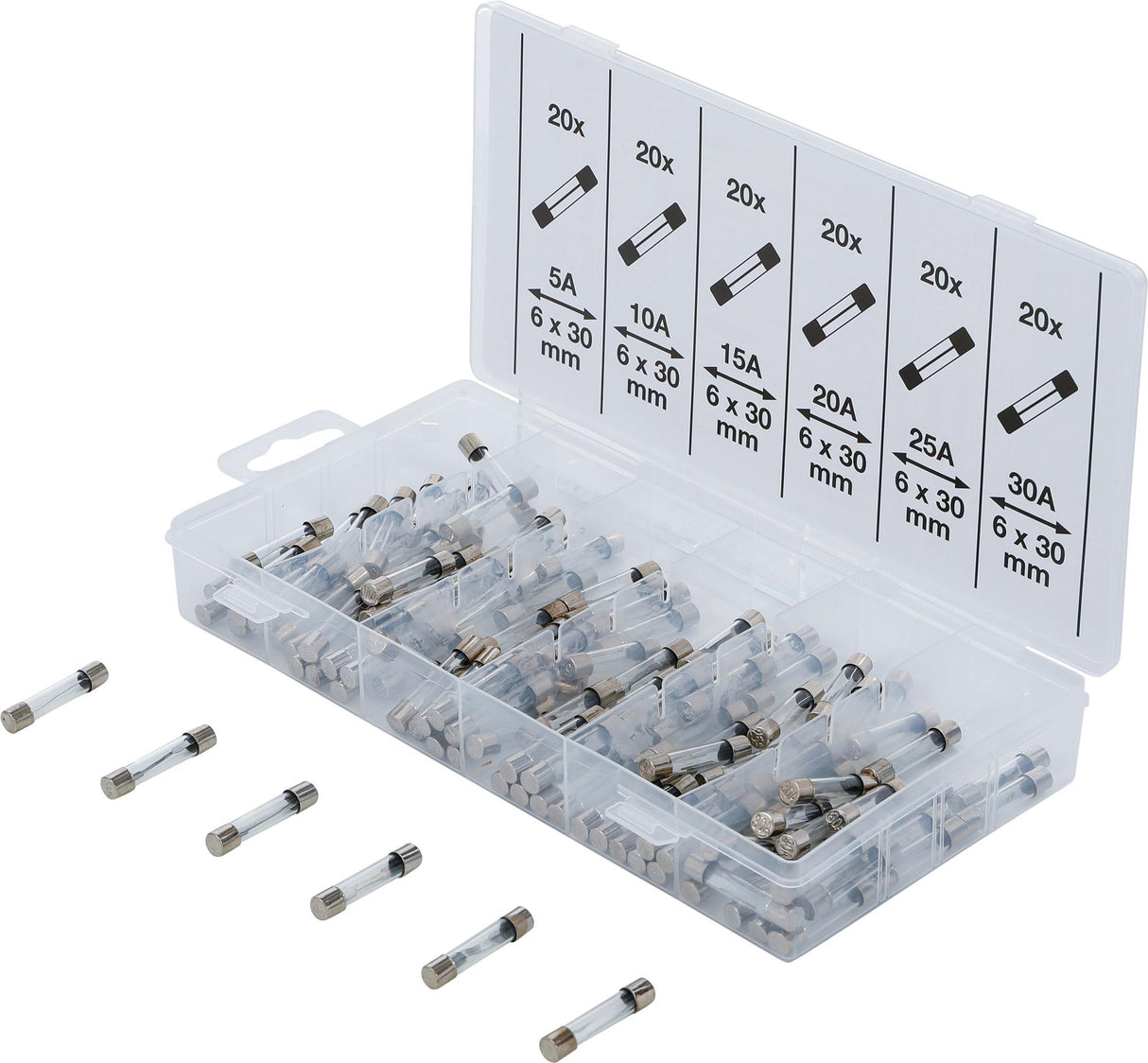 GLASS FUSE ASSORTMENT | 120 PCS. (14125)