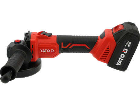 CORDLESS ANGLE GRINDER BRUSHLESS 18V 125MM WITH 4AH BATTERY AND CHARGER SET (YT-828251)