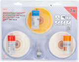 POLISH SET FOR SOFT METALS | 7 PCS. (3990)