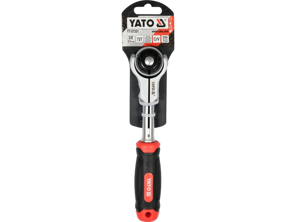 FLEXIBLE RATCHET HANDLE W.ROUND HEAD 3/8 (YT-07201)