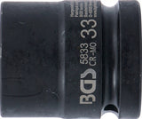 IMPACT SOCKET, HEXAGON | 25 MM (1") DRIVE | 33 MM (5833)