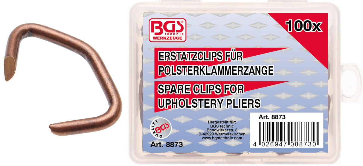 UPHOLSTERY CLIPS | 100 PCS. (8873)