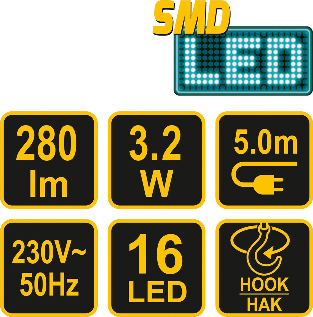 CABLE WORKSHOP LED LAMP 3,2W (82699)
