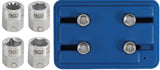 PENTAGON SOCKET SET | 12 MM DRIVE | 4 PCS. (9412)