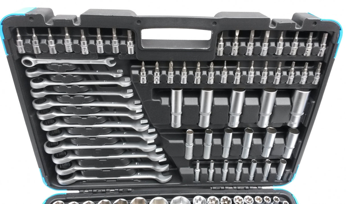 TOOL SET | RATCHETING WRENCHES | 6.3 MM (1/4") / 10 MM (3/8") / 12.5 MM (1/2") | 216 PCS. (KR121216R)