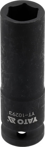 IMPACT SOCKET, HEX, LONG | 12.5 MM (1/2") | 15 MM (YT-10293)