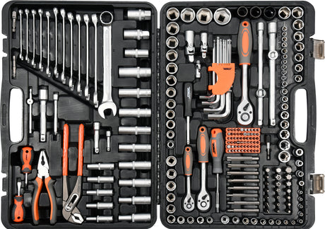 TOOL SET 1/2" 3/8" 1/4" 225 PCS (58693)