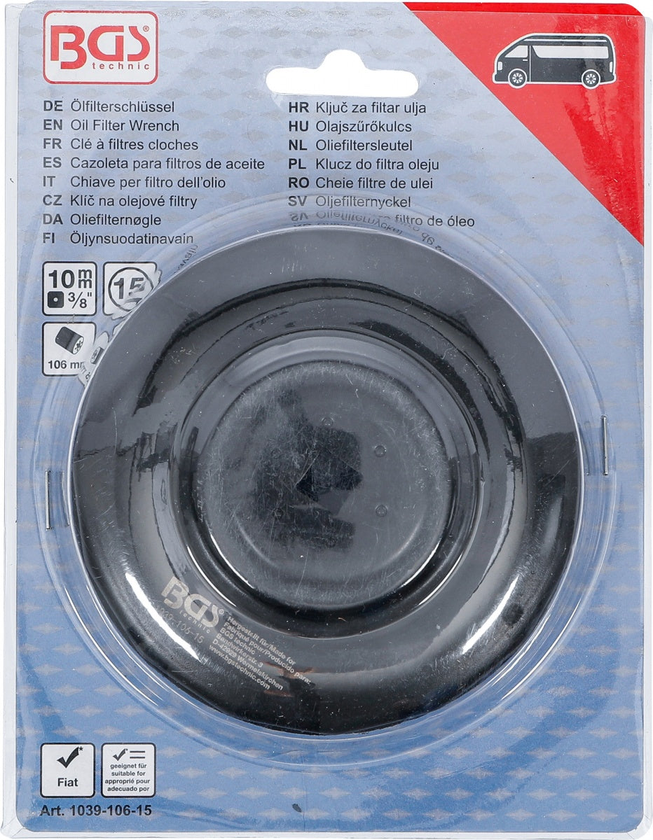 OIL FILTER WRENCH | 15-POINT | Ø 106 MM | FOR FIAT DUCATO (1039-106-15)