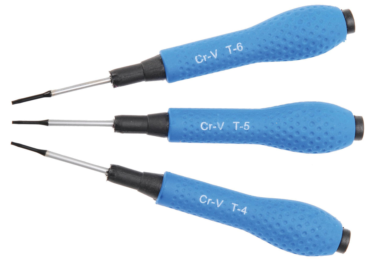 PRECISION SCREWDRIVER SET | T-STAR (FOR TORX) T4 / T5 / T6 | 3 PCS. (803)