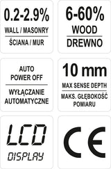 MOISTURE METER 0,2-60% (YT-73141)