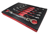 BRAKE LINE WRENCH SET | DOUBLE FLEX HEAD | 9 - 21 MM | 6 PCS. (FFW6)