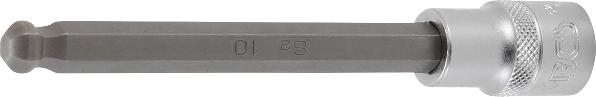 BIT SOCKET | LENGTH 140 MM | 12.5 MM (1/2") DRIVE | INTERNAL HEXAGON WITH BALL HEAD 10 MM (4258-10)